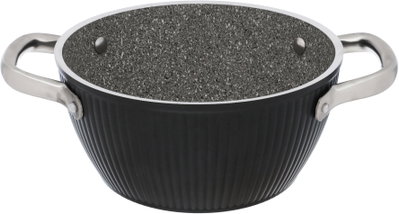 طقم قدور جرانيت فالز، 9 قطع، يد استيل - أسود product image 4