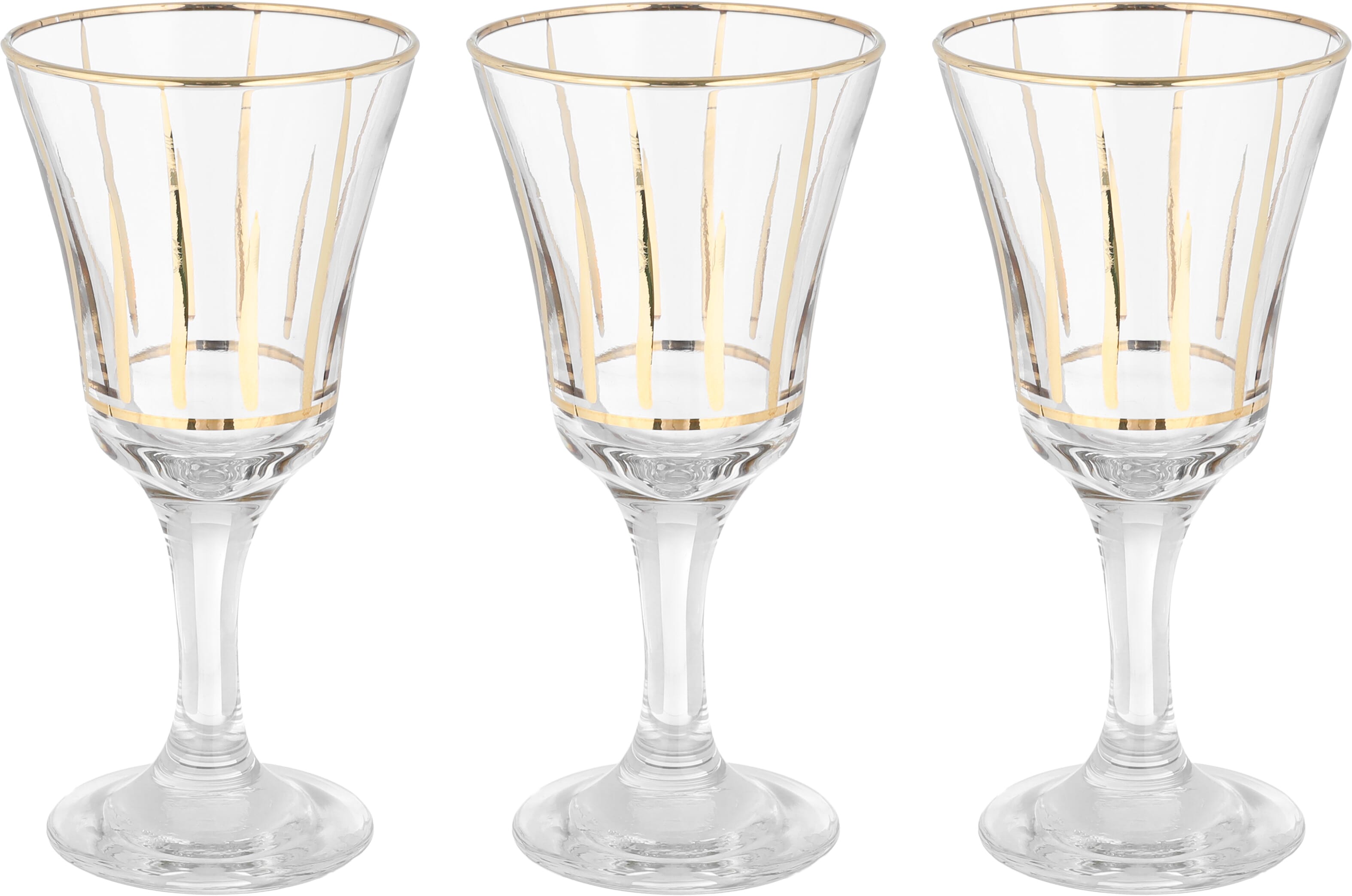 Al Saif Gallery Glass Cups Set, 3 Pieces, 250 Ml - Clear product image