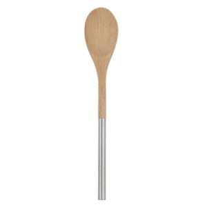 Alsaif Gallery wooden stirring spoon, steel handle - wooden product image 2