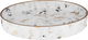 Al Saif Gallery porcelain dessert serving dish, 30x30x4.5 cm, round, deep - white marble product image 1