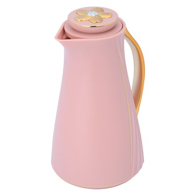 ترمس رودينا جلوري، 1 لتر، حافظة داخلية زجاج - وردي product image 1