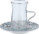 Al Saif Gallery Porcelain Bialat Set, 12 Pieces - Transparent Grey product image 2