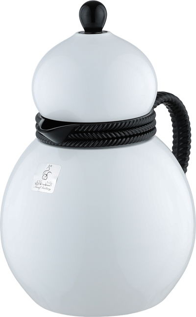 ترمس دلة تميم 9 ستانلس استيل السيف غاليري، 0.7 لتر، يد أسود، خدمة ذاتية، ضغاط -  أبيض أسود product image 3