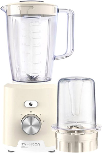 خلاط كهربائي و مطحنة تايفون، 650 واط، 1.8 لتر، TY-02-003 W - ابيض product image 1