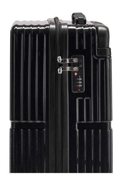 طقم شنط سفر بولي كربونات ليمرا، 20 24 بوصة، 4 عجلات، بزاوية 360 درجة، OT-9004 - اسود product image 6