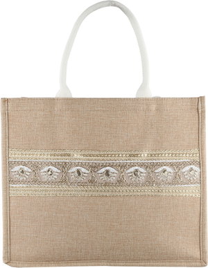 شنطة ترامس قماش السيف غاليري، 38×19×31 سم، مربع - بيج product image 2