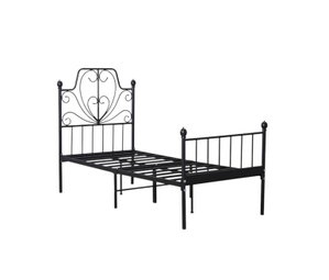 سرير حديد مفرد، 100×90×190 سم - اسود product image 2