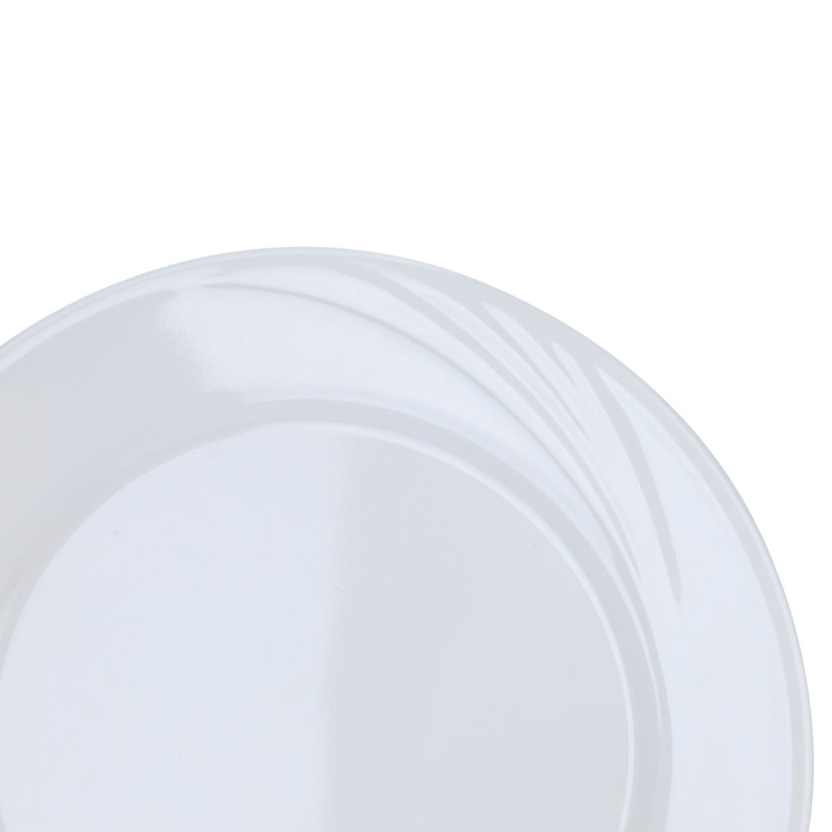 Al Saif Gallery melamine plate, 6.5 inches, flat round - white product image 2