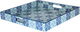 Al Saif Gallery wooden serving tofir, 15 x 15 x 2 cm, rectangle - blue product image 3