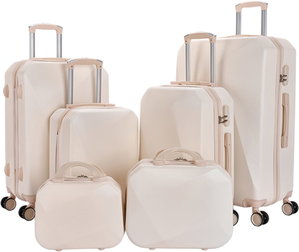 Limra ABS Luggage Set, 6 Sizes, 4 Wheels, 360 Degree Rotating, LMA-1347 - Beige product image