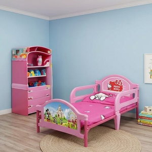 سرير اطفال بلاستيك، 150×70 سم - روز product image