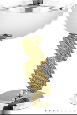 مبخرة استيل السيف غاليري، 13×8×18 سم - فضي ذهبي product image 1