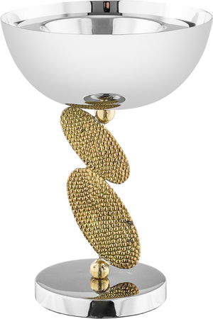مبخرة استيل السيف غاليري، 13×8×18 سم - فضي ذهبي product image