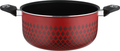 Red Flame Tefal Cooking Pot, 24cm, Glass Lid - Red/Black product image 3