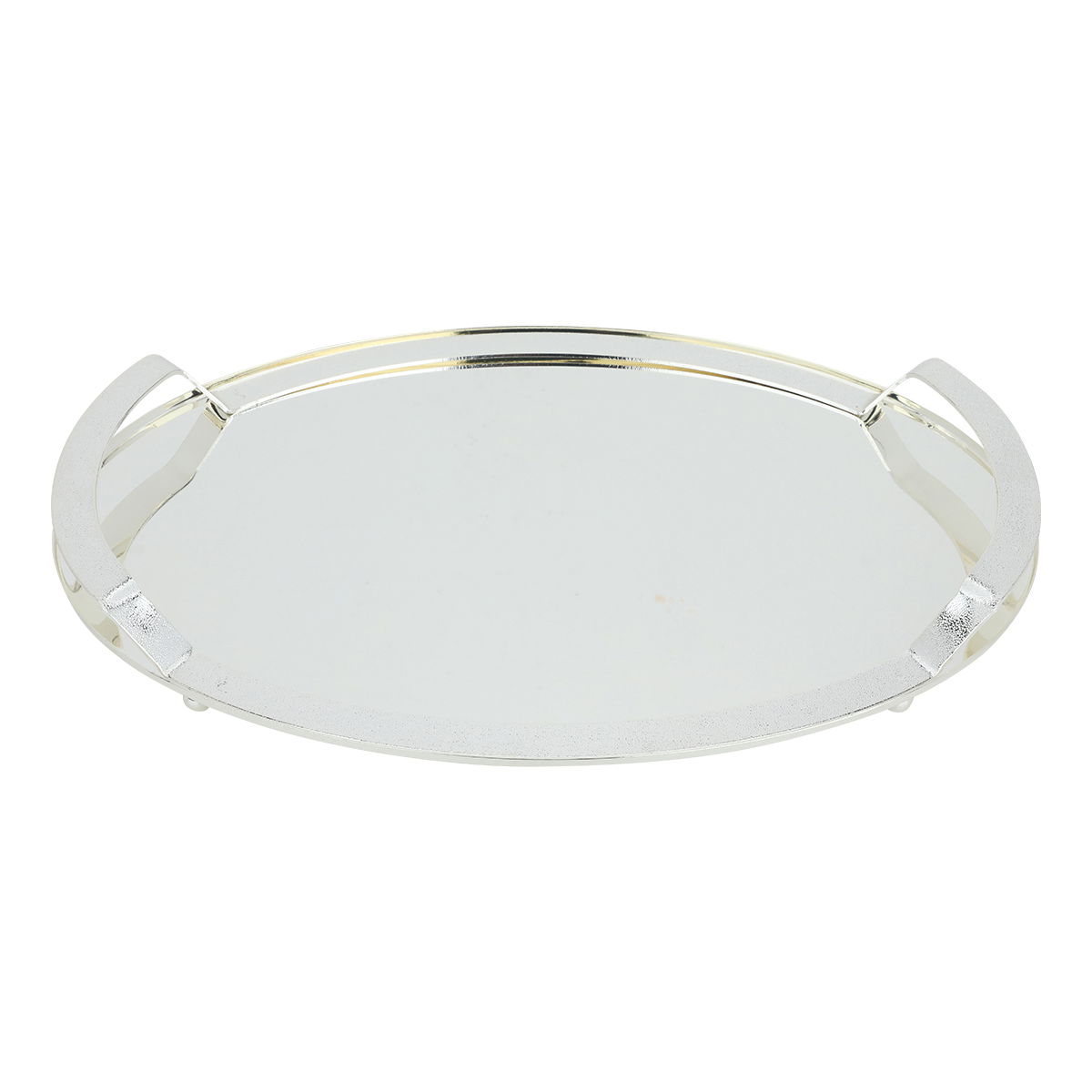 Al Saif Gallery Steel Serving Tray, 37x26x2 cm - Silver product image 2
