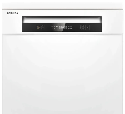 غسالة صحون توشيبا، 14 مكان، 2 رف، 6 برامج، فتح تلقائي للباب، DW-14F5ME(W)-SA - أبيض product image 3