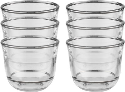 طقم فناجين قهوة سعودية زجاج السيف غاليري، 6 قطع، 60 مل - شفاف product image 1