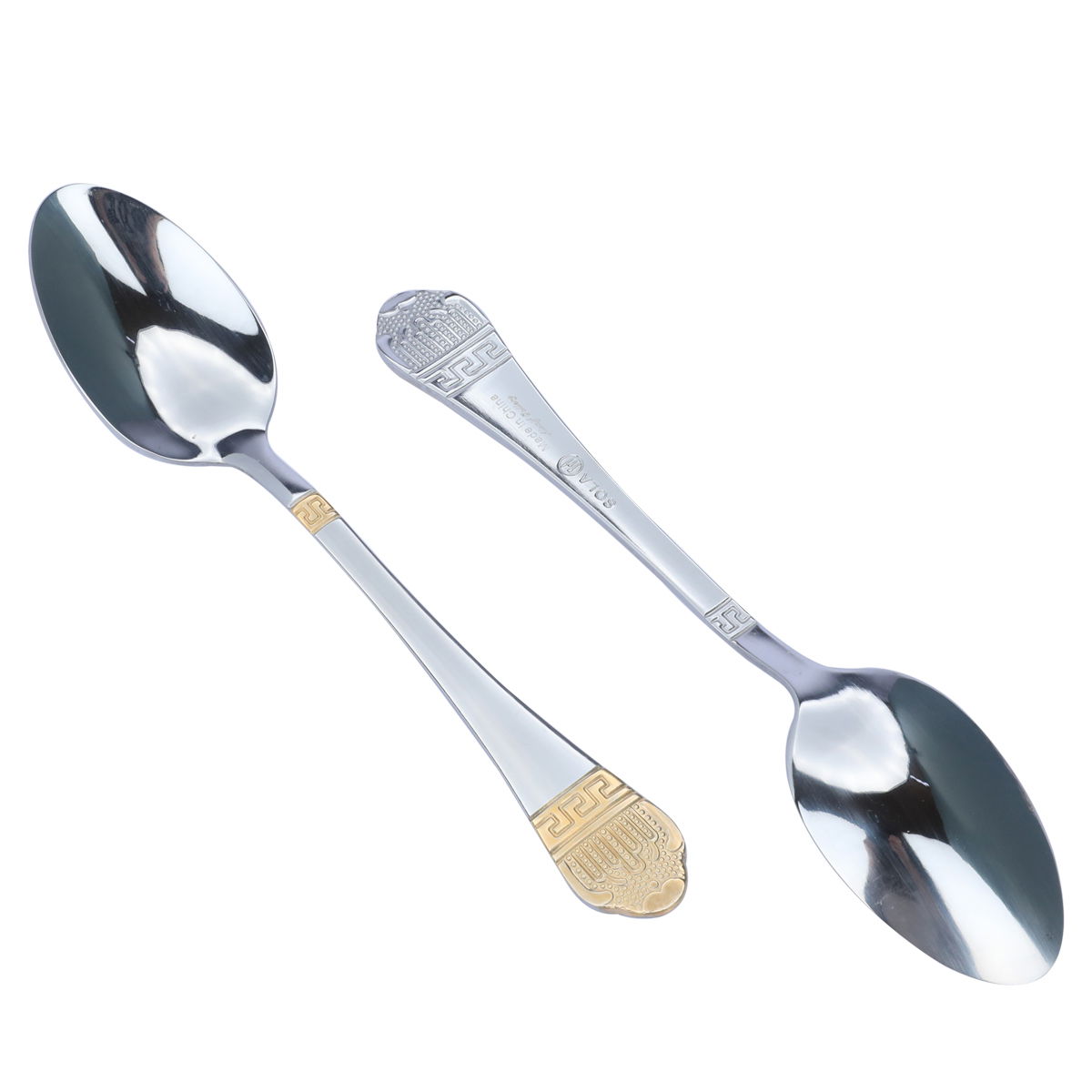 طقم ملاعق اكل استيل السيف غاليري، 6 قطع - فضي مذهب product image 3