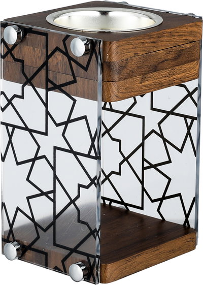 طقم مبخرة خشب اكريلك السيف غاليري، 3 قطع، 23x14x4 سم - خشبي شفاف product image 7