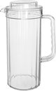 Al-Asayel Jake with plastic lid, 1.6 litres, cylindrical - clear product image 1