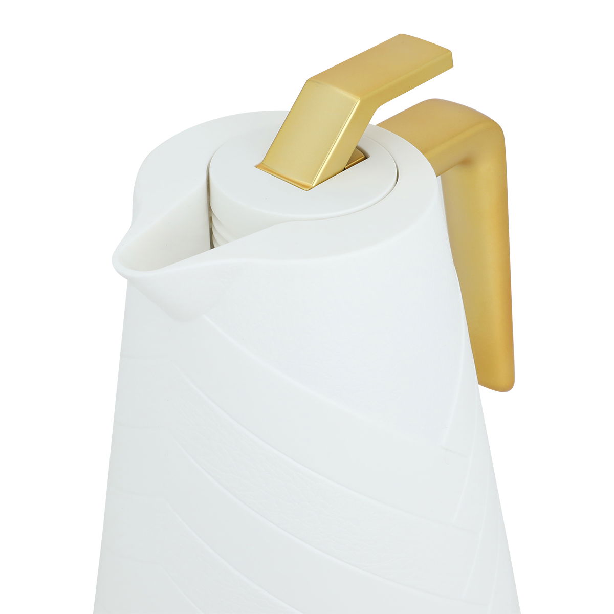 ترمس جلوري، 1 لتر، حافظة داخلية زجاج، هيكل خارجي بلاستيك - أبيض product image 4