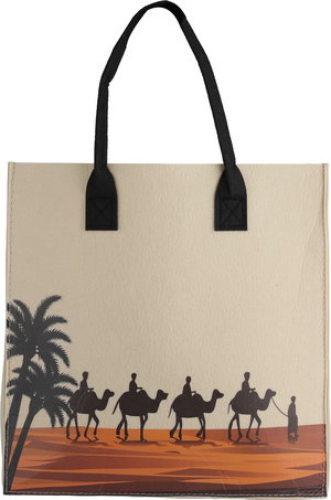 شنطة ترامس بوليسترالسيف غاليري، 32x33 سم، رسمة جمل - متعدد الألوان product image