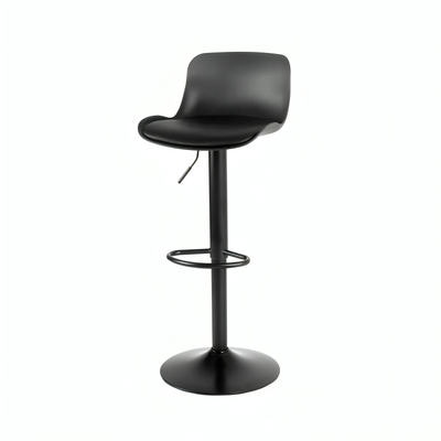 Modern Metal Bar Chair, 110×40×37 Cm, Leather And Foam Base - Black product image 3