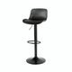 Modern Metal Bar Chair, 110×40×37 Cm, Leather And Foam Base - Black product image 3