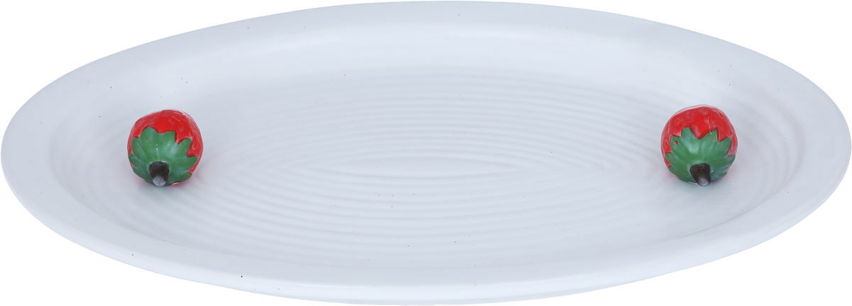Al Saif Gallery Porcelain Serving Plate, 35.9 x 25.7 x 4.3 cm, Round - White product image 3