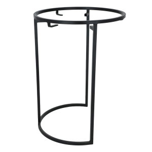 Al Saif Gallery wood table, round, base - black product image 2