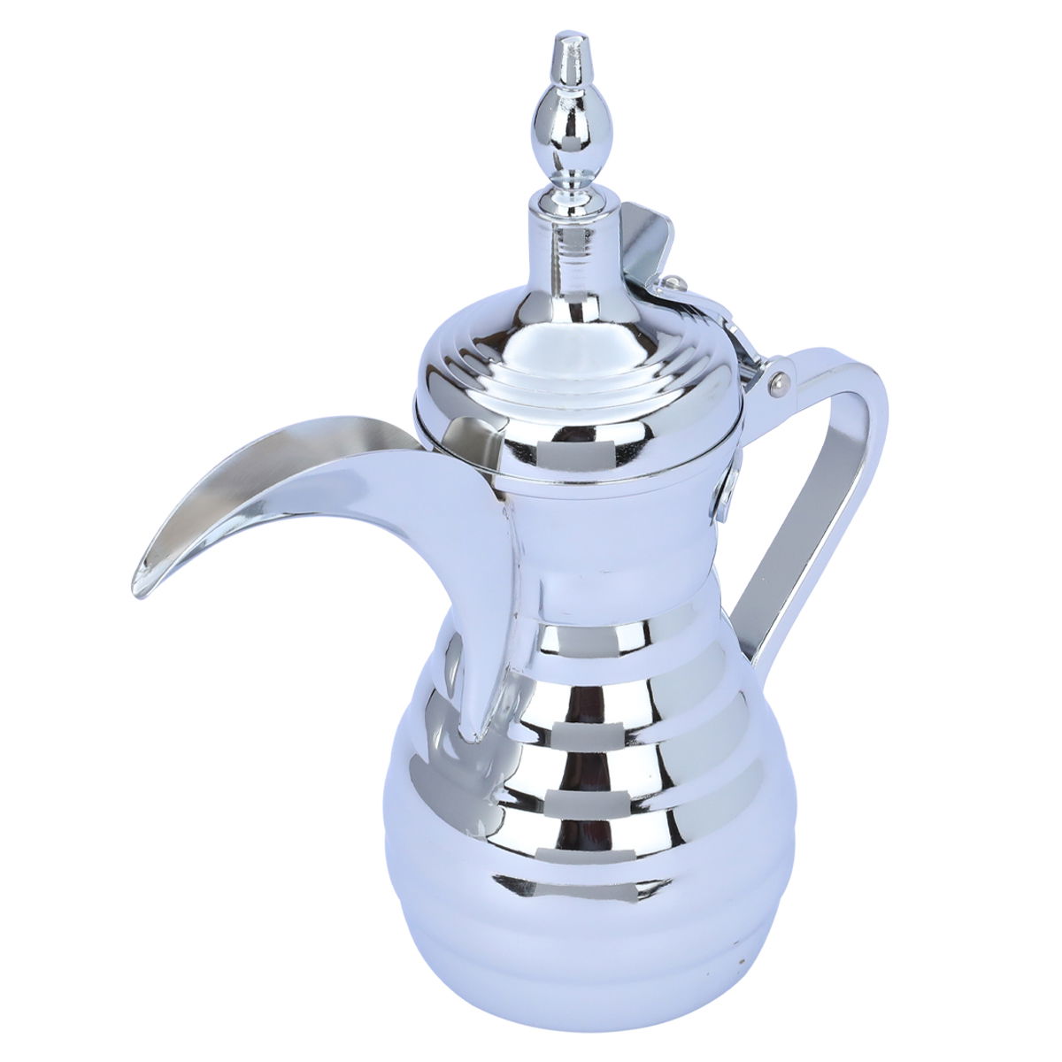 Al Saif Gallery Tuwaiq Steel Dallah, 32 cm, engraved - silver product image 1
