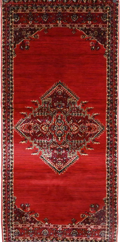 سجاده سوبر تيماء شكل مستطيل، 0.80×3 سم، صنع آلياً - احمر product image 1