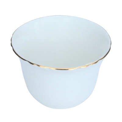 فناجين قهوة عربي بورسلان السيف غاليري، خط ذهبي، 12قطعة - أبيض product image 4