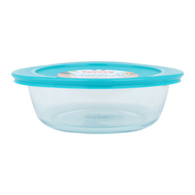 صينية فرن زجاج بغطاء بايركس، 20 سم، دائري، فرنسي - شفاف product image 2