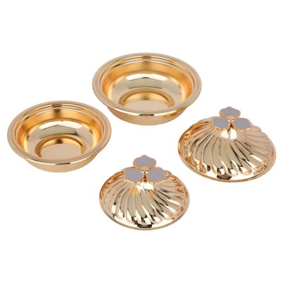 طقم طوفرية مع 2 تمرية استيل السيف غاليري، 3 قطع - ذهبي product image 3