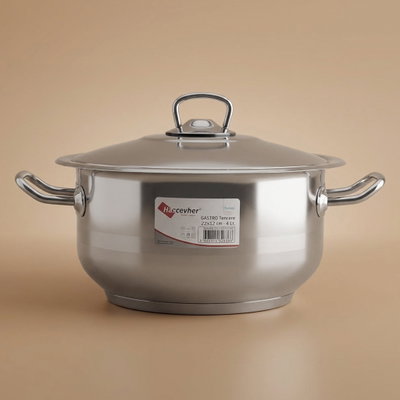 قدر استيل السيف غاليري، 22×12 سم - فضي product image 1