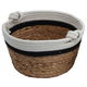 Al Saif Gallery Cotton Baskets Set, 30 x 24 x 21 cm, Round, with Handle, 3 Pieces - Brown product image 2