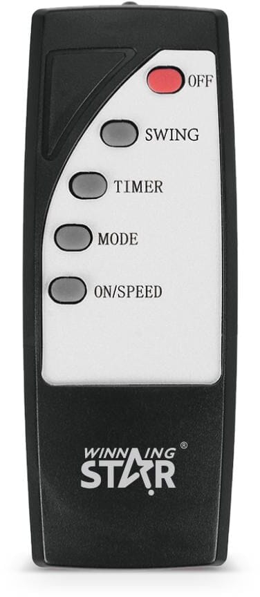 Winning Star ST-4204 Pedestal Fan, 16 Inch, 55W, 5 Blades, 3 Speeds, Digital - Black product image 5