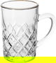 Max Glass tea set, with golden script, 6 pieces - transparent product image 2