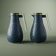 Al Saif Gallery Karam thermos Set, 1 - 0.65 litres, Islamic engraving with acrylic handle, 2 pieces - Navy product image 1