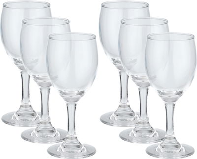 Al Saif Gallery Glass Cups Set, 6.5 oz, 6 Pieces - Clear product image 1