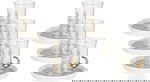 طقم بيالات شاي زجاج السيف غاليري، 12 قطع - شفاف product image 1