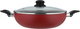 Mr.Cook Deep Teflon Frying Pan, 26 cm, Two Black Handles, Glass Lid - Red product image 3