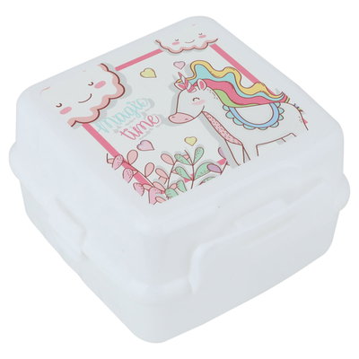 حافظة طعام بلاستيك تيتيز، 14×14×10 سم، 0.8 لتر، مربع - أبيض product image 3