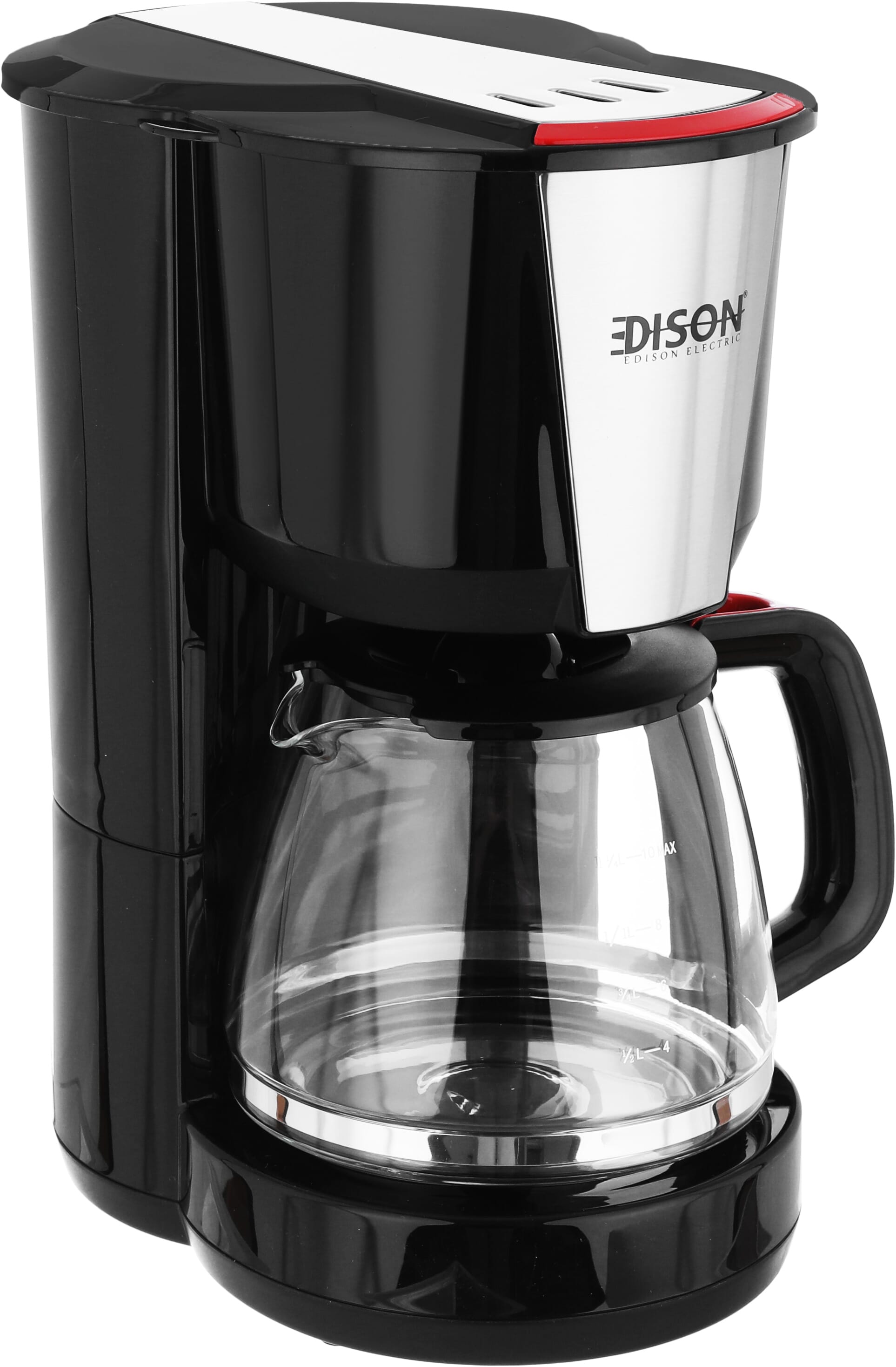 ماكينة قهوة إديسون، 1.25 لتر، 1000 واط - أسود product image 2