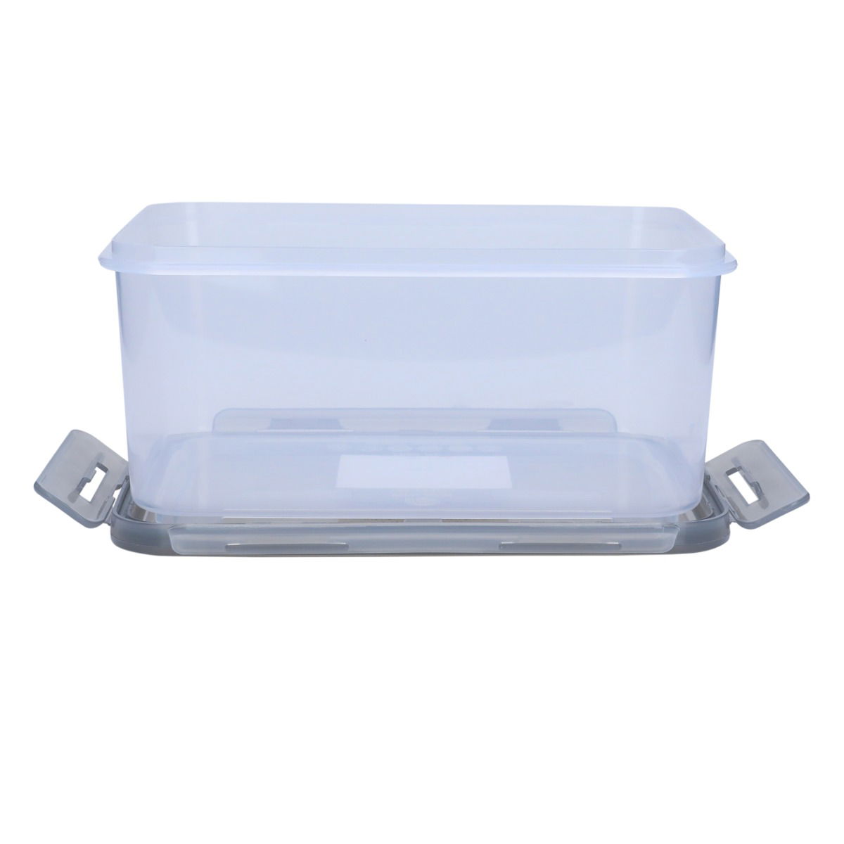 Al Saif Gallery Plastic Food Container with Lid, 2 L, 21 x 15 x 10 cm, Rectangle - Gray product image 3