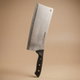 Saif Gallery Steel Turkish Cleaver, 25 cm, with wooden handle - silver product image 1