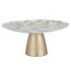 Al Saif Gallery Glass Serving Stand, 28X28X12 Cm - Pearly White product image 1
