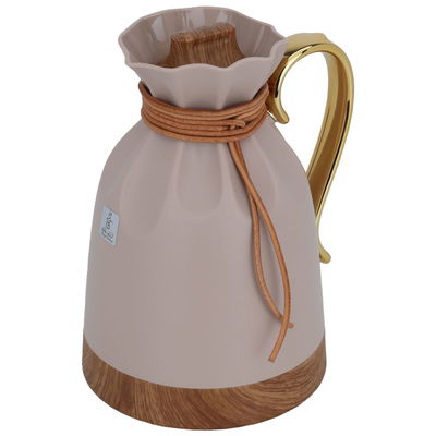 Everest Balqis Thermos, 1 liter, glass inner container, plastic outer shell - light brown product image 2