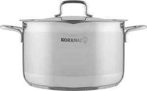 Korkmaz Alpha Stainless Steel Pot, 26 cm, 8.5 Liters - Silver product image